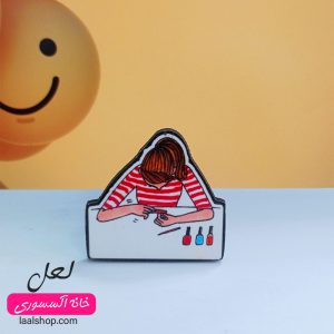 پیکسل چوبی طرح دختر و لاک