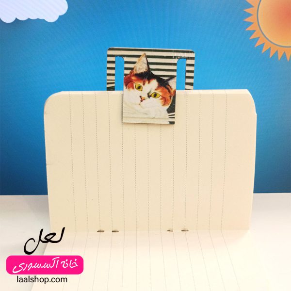 بوک‌مارک گیره‌ای طرح گربه ملوس