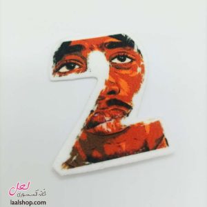 پچ حرارتی مخملی قابل شستشو طرح 2pac (توپاک)