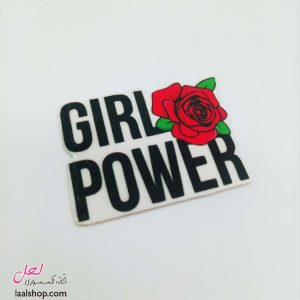 پچ حرارتی مخملی قابل شستشو طرح Girl Power