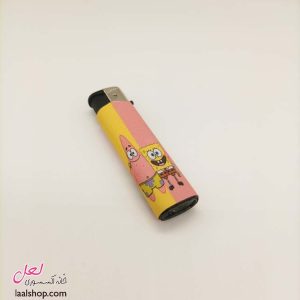 فندک چاپدار اکلیلی طرح باب و پاتریک