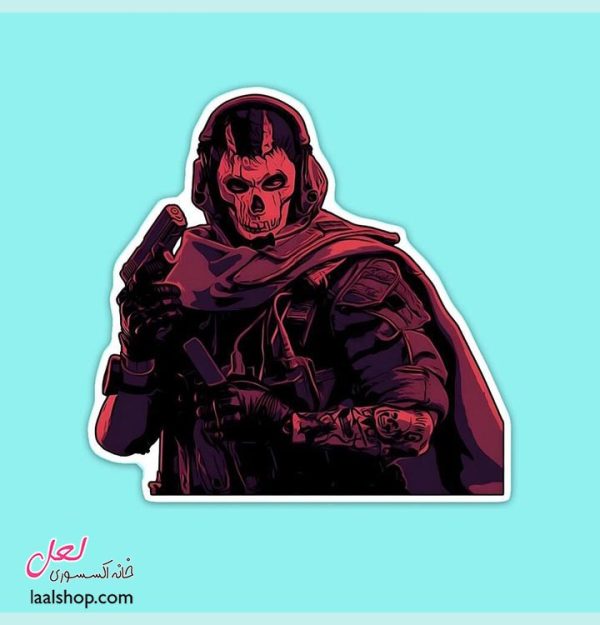 استیکر برشدار درجه یک طرح Ghost