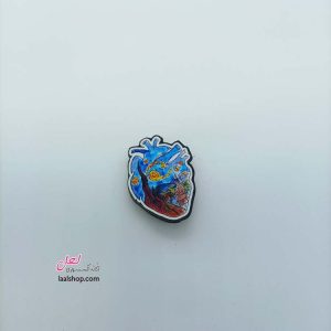 مگنت چوبی چاپدار طرح قلب ونگوگی