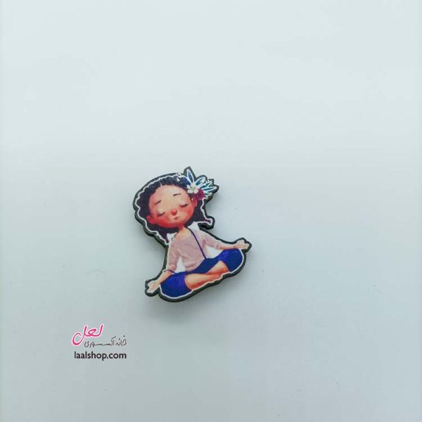 مگنت چوبی چاپدار طرح یوگا
