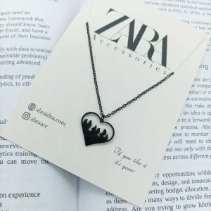 گردنبند فشن استیل رنگ ثابت کد 2221002