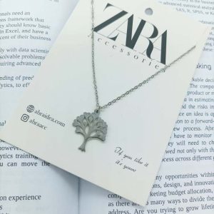 گردنبند فشن استیل رنگ ثابت کد 2221016