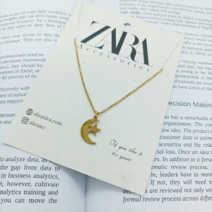 گردنبند فشن استیل رنگ ثابت کد 2221022