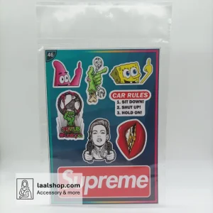 پک استیکر بزرگ طرح سوپرمی Superme