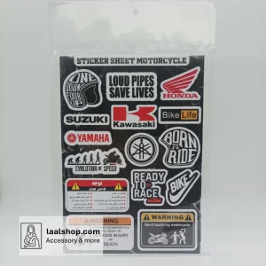 پک استیکر بزرگ طرح موتور سیکلت Motorcycle