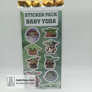 پک استیکر کوچک طرح بیبی یودا Baby Yoda