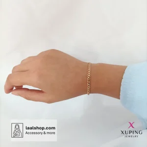 دستبند استیل رنگ ثابت برند ژوپینگ طرح کارتیه