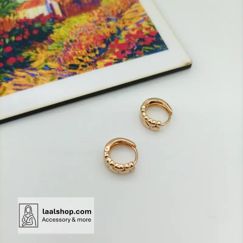 گوشواره برند ژوپینگ رنگ ثابت و بدون حساسیت کد 2421003-1