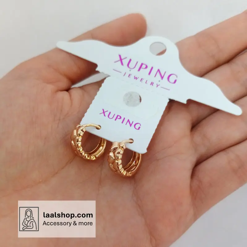 گوشواره برند ژوپینگ رنگ ثابت و بدون حساسیت کد 2421003-1