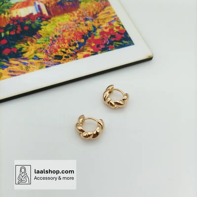 گوشواره برند ژوپینگ رنگ ثابت و بدون حساسیت کد 2421003-3