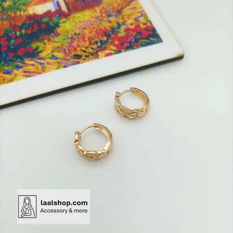 گوشواره برند ژوپینگ رنگ ثابت و بدون حساسیت کد 2421003-4