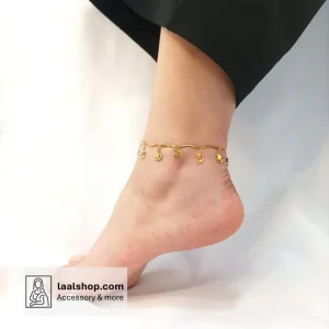 پابند استیل آویز رنگ ثابت طرح ماه و ستاره