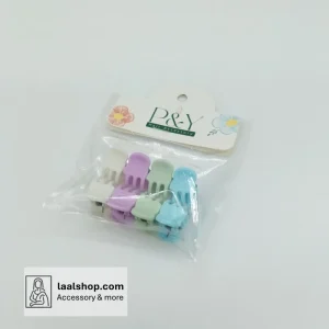 پک کلیپس مو ریز هشت عددی رنگی