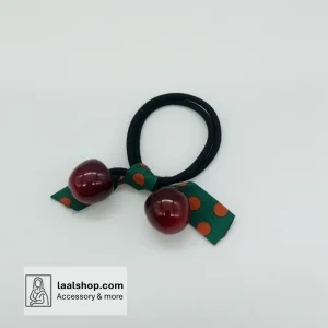 کش موی قیطانی با آویز گیلاس