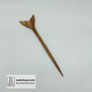 کانزاشی چوبی قهوه‌ای سوخته با چوب درجه یک نشکن طرح دم وال