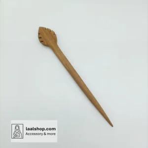 کانزاشی چوبی قهوهای روشن با چوب درجه یک نشکن طرح غنچه مینیمال