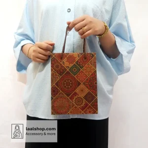 بگ هدیه کرافت سایز 2 عمودی طرح سنتی