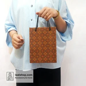 بگ هدیه کرافت سایز 2 عمودی طرح اسلیمی