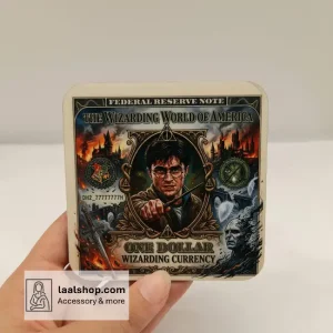 زیرلیوانی چوبی طرح‌دار درجه یک طرح هری پاتر Harry Potter 2