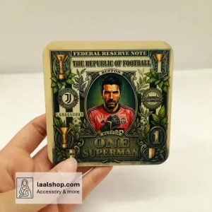 زیرلیوانی چوبی طرح‌دار درجه یک طرح جی جی بوفون Buffon