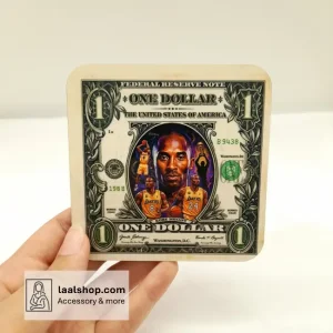 زیرلیوانی چوبی طرح‌دار درجه یک طرح کوبی برایانت Kobe Bryant