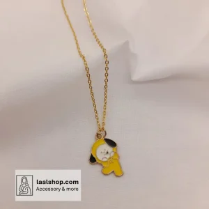 گردنبند فانتزی طلایی رنگ ثابت طرح کاراکتر Chimmy گروه بی تی اس BTS