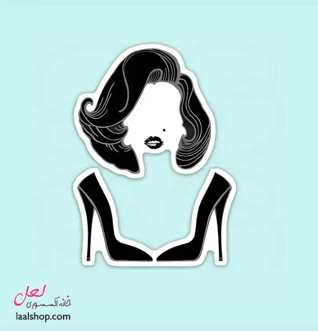 استیکر ضد آب لپ تاپ و گوشی طرح وکتور مرلین مونرو