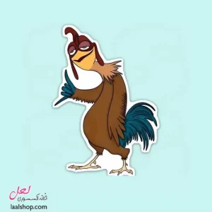 استیکر ضد آب لپ تاپ و گوشی طرح چیکن جویی Chicken Joe