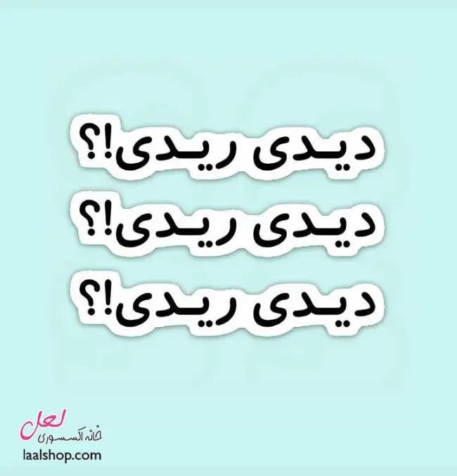 استیکر ضد آب لپ تاپ و گوشی طرح دیدی ریدی؟