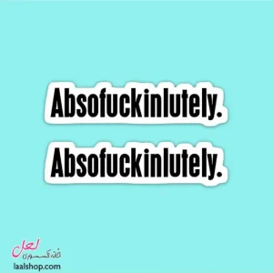 استیکر ضد آب لپ تاپ و گوشی طرح Absofuckinlutely