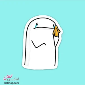 استیکر ضد آب لپ تاپ و گوشی طرح میم گریان