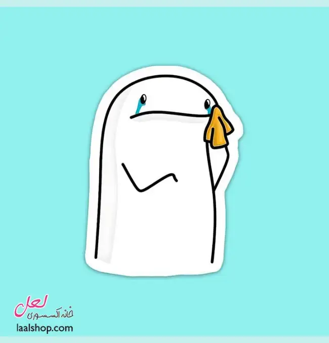 استیکر ضد آب لپ تاپ و گوشی طرح میم گریان
