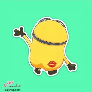 استیکر ضد آب لپ تاپ و گوشی طرح چون مینیون