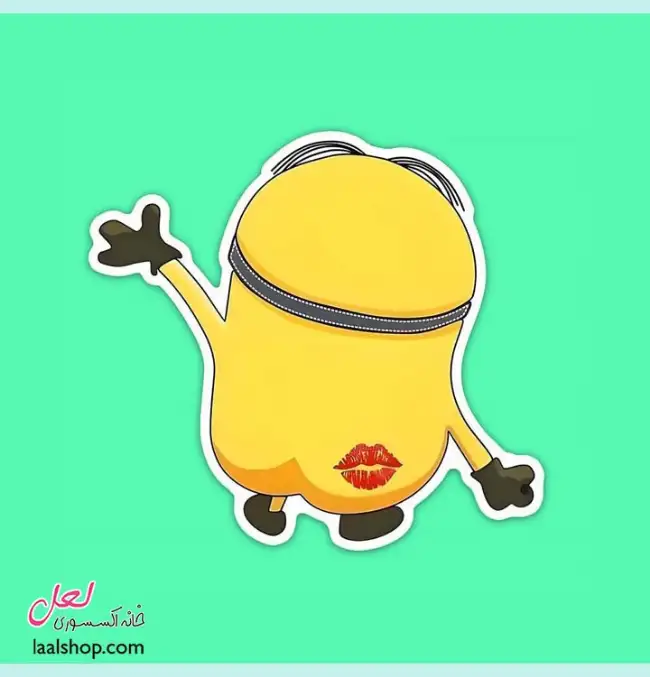 استیکر ضد آب لپ تاپ و گوشی طرح چون مینیون