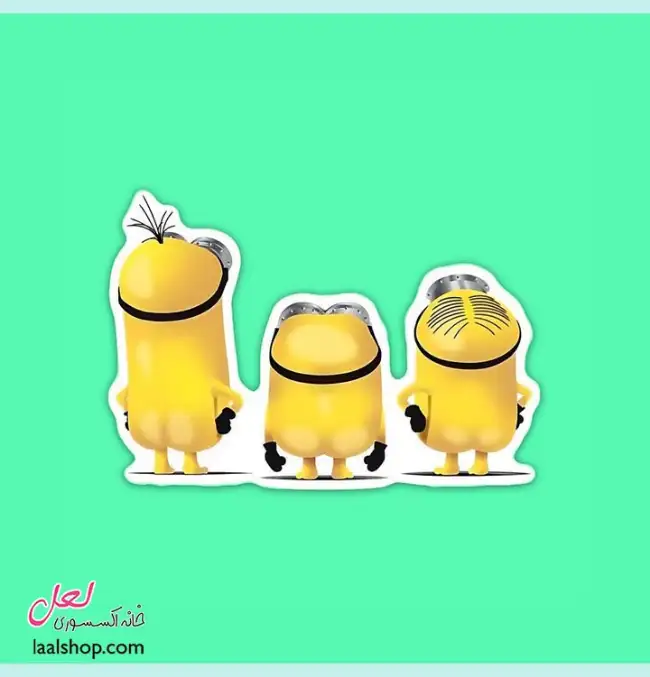 استیکر ضد آب لپ تاپ و گوشی طرح چون سه مینیون