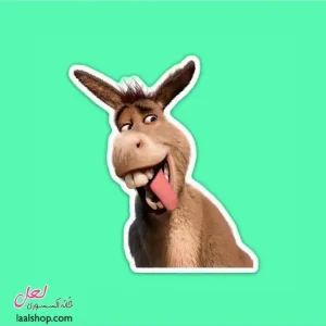 استیکر ضد آب لپ تاپ و گوشی طرح خر شرک