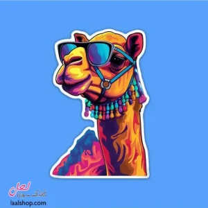 استیکر ضد آب لپ تاپ و گوشی طرح شتر خفن