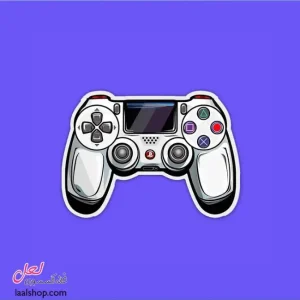 استیکر ضد آب لپ تاپ و گوشی طرح دسته پلی استیشن سفید