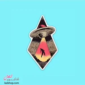 استیکر ضد آب لپ تاپ و گوشی طرح سفینه فضایی
