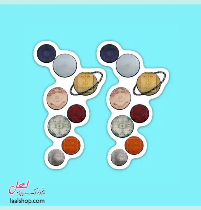 استیکر ضد آب لپ تاپ و گوشی طرح سیارات